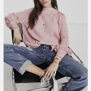 Free People We The Free Faded Coral She’s a Keeper Tunic